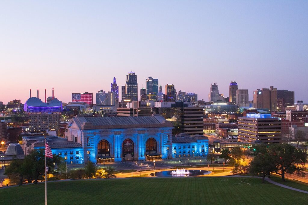 kansas city, skyline, dusk, beautiful, city, buildings, union station, kansas city, kansas city, kansas city, kansas city, kansas city