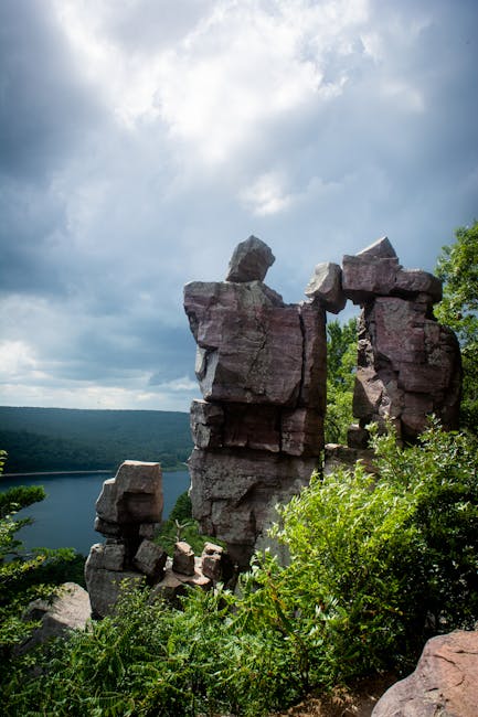 pexels-photo-4968874-4968874 Capture of Devil's Doorway rock formation at Devil's Lake State Park, Wisconsin.